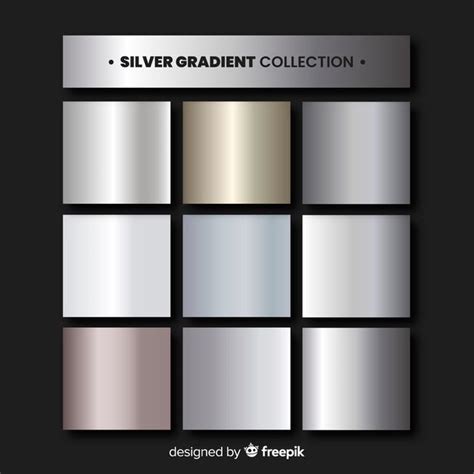 Metallic Silver Color Swatch