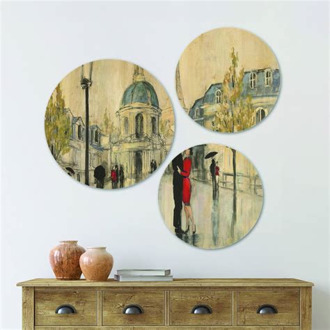 Designart Love In Paris I Romantic French Country Wood Wall Art Set