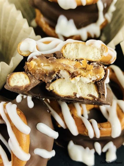 Almond Bark Dipped Pretzels Cook Clean Repeat