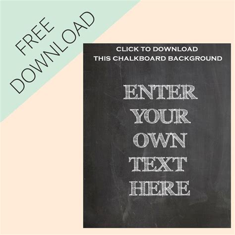 Print free signs at printfree.com,for sale,for rent,yard sale,beware of dog. Make Your Own Chalkboard Signs - Free Printable - The ...