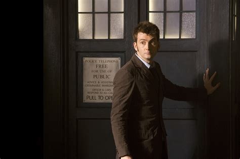 David Tennant Doctor Who Tenth Doctor Tardis Wallpapers Hd Desktop