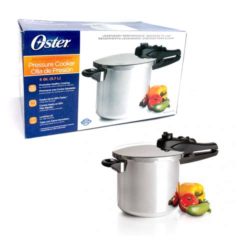 6 Quart Oster Pressure Cooker Kitchen Cookware Pot Steamer Heavy Duty