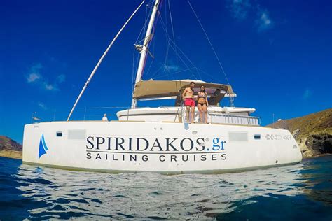 Santorini Small Group Cruise By Luxury Catamaran Sailing Trips Boat