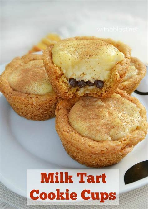 Traditional South African Milk Tart Filling In A Crunchy Sugar Cookie