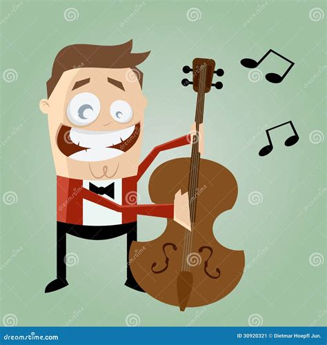 Funny Bass Player Stock Vector Illustration Of Funny 30920321
