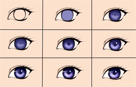 Eye Steps By Maruvie Dibujos De Ojos Dibujar Ojos De Anime