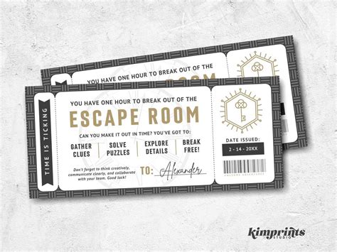 Escape Room Ticket Team Building Experience T Etsy