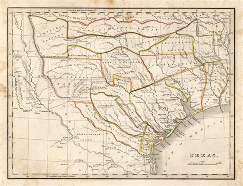 Texas Map 1800 Printable Maps