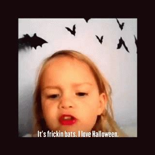Frickin Bats I Love Halloween GIF - Frickin Bats I Love Halloween Katie