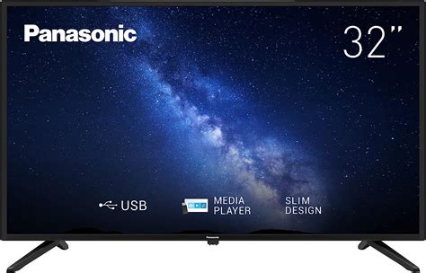 Panasonic 32 Inch Tv Hd Led Bright Panel Wide Viewing Angle Narrow Bezel Media Player Th