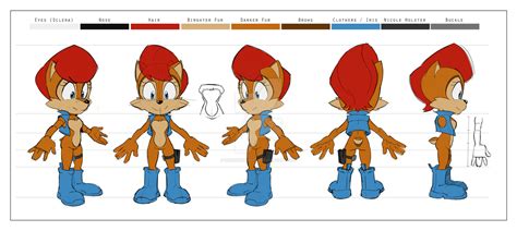 Sally Acorn Sculpture Model Sheet By Residentevilffs On Deviantart