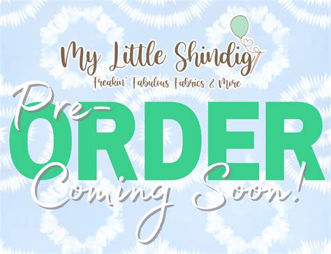 Current Pre Order My Little Shindig