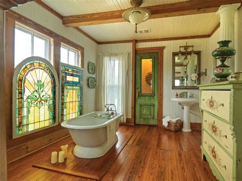 A Victorian Cottage Spa Mid Century Modern Bathroom Vintage
