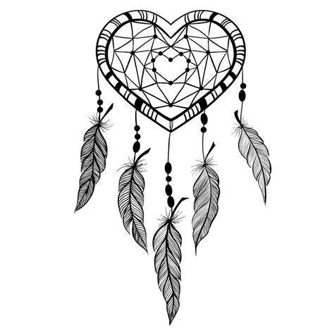 Heart Shaped Dream Catcher Drawing At Explore