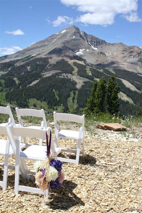 Big Sky Resort Wedding With A Lone Peak View From Andesite Mountain