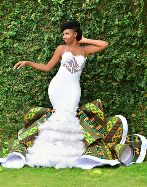 Ghanaian Kente Wedding Dress By Avonsige Loveweddingsng Loveweddingsng