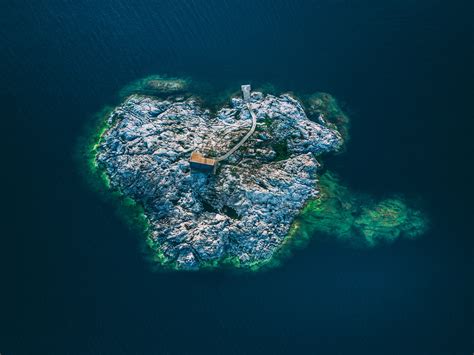 Free Images Water Rock Building Underwater Island Aerial View