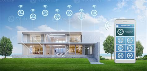 Modern Smart Homesmart Home Connected And Control With Technology