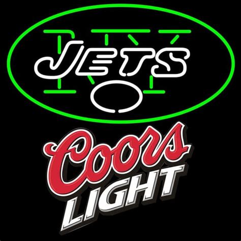 Custom Coors Light Logo New York Jets Nfl Neon Sign Neon Sign Usa