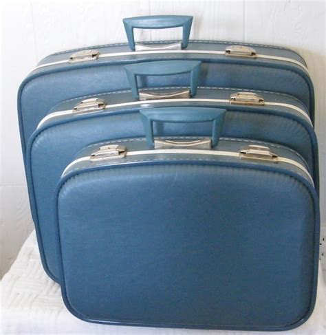 Vintage Suitcase Luggage Set 1960s 1970s