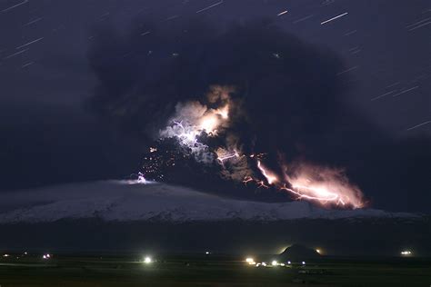 Iceland 2010 Volcano Eyjafjallajökull Eyjafjalla Lightning