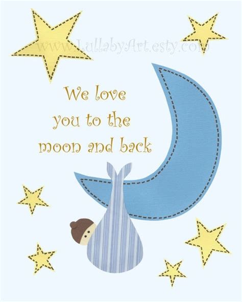Items Similar To We Love You To The Moon And Back Children Nursery