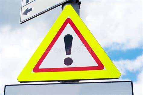 Danger Warning Traffic Road Sign Stock Photo Image Of Outdoors