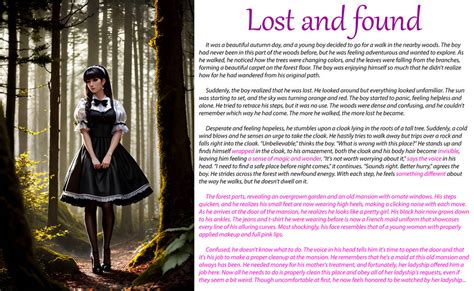 Lost And Found Tg Caption By Synthiest On Deviantart