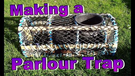 🦀 Making A Parlour Pot Net Trap And Baiting Crab Pot Lobster Pot