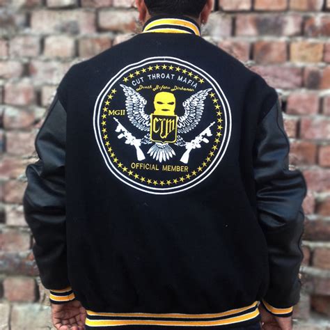 Custom Letterman Jackets Black Wool And Black Leather With Athletic