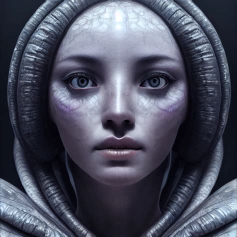 Alien Girl Goddess Ultra Realistic Portrait Midjourney Openart
