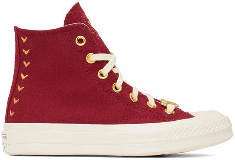 Converse Red Chuck 70 Hearts Sneakers Converse