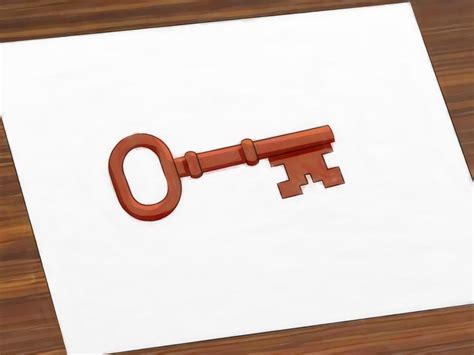 How To Draw A Key 6 Steps With Pictures Wikihow