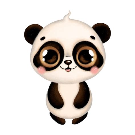 Premium Vector Illustration Of A Cute Cartoon Baby Panda Isolated