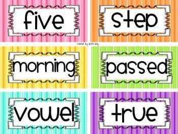 A core skill students in grade 1 need to learn is the order of letters in the alphabet. Bright 3rd Grade Word Wall {Fry} | 3rd grade words ...