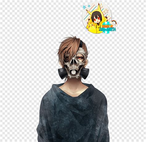 Gas Mask Boy Anime Gas Mask Manga Head Png Pngegg