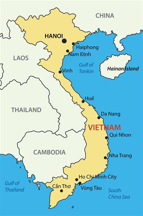 Vietnam, country occupying the eastern portion of mainland southeast asia. Vietnam Maps - Map of all Areas in Vietnam