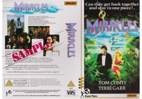 Miracles 1986 On Rank United Kingdom Betamax Vhs Videotape