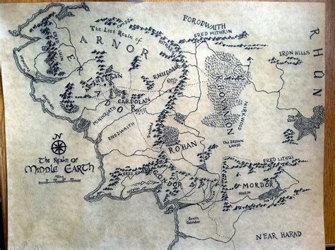 75 Map Of Middle Earth Wallpaper On Wallpapersafari