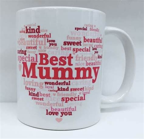 Best Mummy Heart Personalised White 11oz Mug Birthday Mothers Day