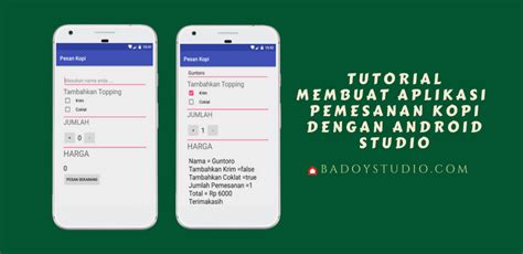 Contoh Project Android Studio Pembuatan Aplikasi Daftar Menu Di Cafe