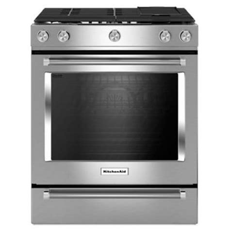 Kitchenaid Ksdb900ess 30 Inch 5 Burner Dual Fuel Convection Slide In