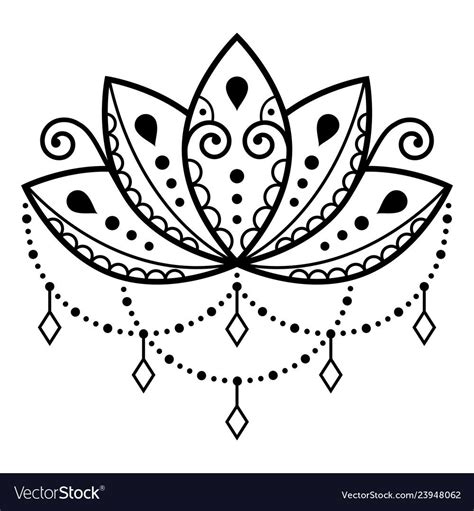 Lotus Flower Henna Lotus Flower Tattoo Design Flower Tattoos Mehndi