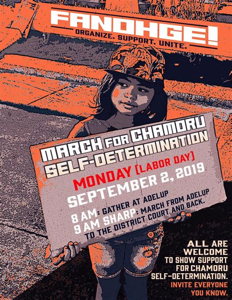 Fanoghe March For Chamoru Self Determination Guam Service Learning