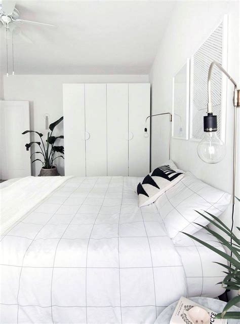 30 Lovely White Scandinavian Interior Bedroom Ideas Modern Minimalist