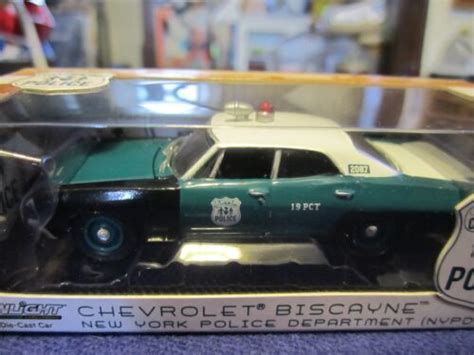 Greenlight 164 Nypd New York City Nyc Police Chevy Biscayne Rare