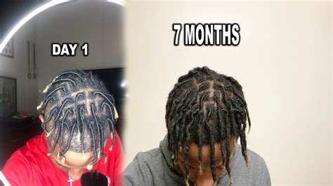 Day 1 To 7 Month Dread Journey Dreadlock Transformation Youtube