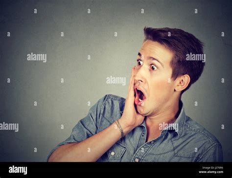 Shocked Man Stock Photo Alamy