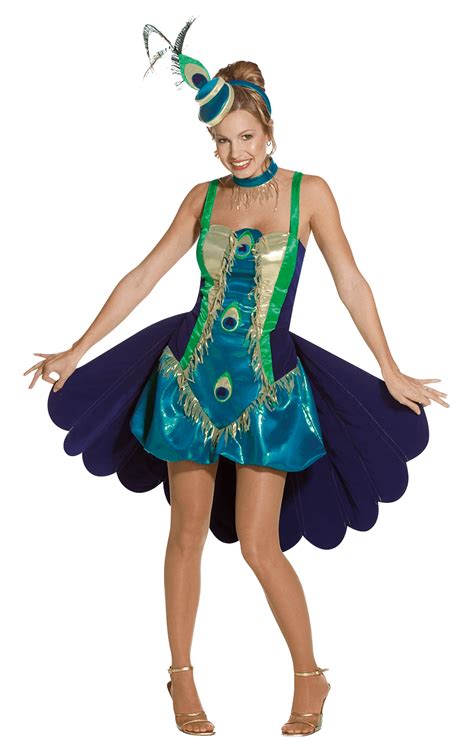 Ladies Peacock Showgirl Costume Déguisement Paon Costume Paon