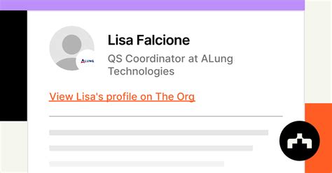 Lisa Falcione Qs Coordinator At Alung Technologies The Org